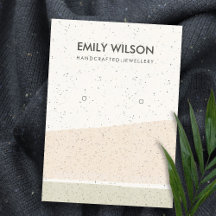 ABSTRAKTES BLUSH KERAMIK WAVES EARRING DISPLAY LOG