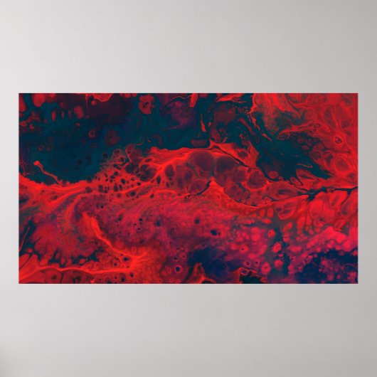 ABSTRAKTES BLUT VEIN POSTER (Vorne)