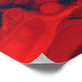 ABSTRAKTES BLUT VEIN POSTER (Ecke)