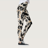 Abstraktes Bohemian-Afrika-Leopard-Muster  Leggings (Rechts)