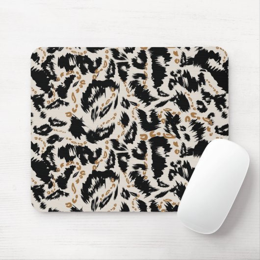 Abstraktes Bohemian-Afrika-Leopard-Muster Mousepad (Mit Mouse)