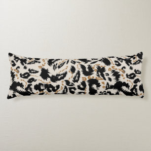 Abstraktes Bohemian-Afrika-Leopard-Muster Seitenschläferkissen