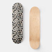 Abstraktes Bohemian-Afrika-Leopard-Muster  Skateboard (Vorderseite)
