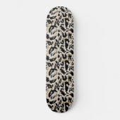 Abstraktes Bohemian-Afrika-Leopard-Muster  Skateboard (Vorderseite)