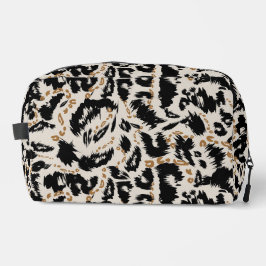 Abstraktes Bohemian-Afrika-Leopard-Muster  Waschbeutel