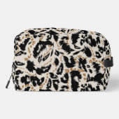 Abstraktes Bohemian-Afrika-Leopard-Muster  Waschbeutel (Rückseite)