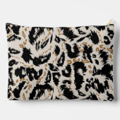 Abstraktes Bohemian-Afrika-Leopard-Muster Zubehörtasche (Rückseite)