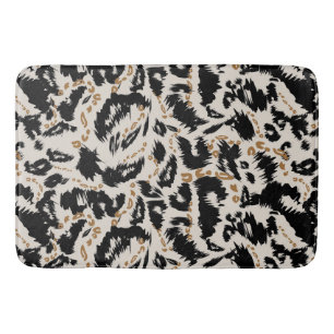 Abstraktes Bohemian-Afrika-Leopardenmuster Badematte