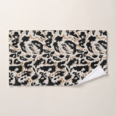 Abstraktes Bohemian-Afrika-Leopardenmuster  Badhandtuch Set (Handtuch)