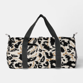 Abstraktes Bohemian-Afrika-Leopardenmuster  Duffle Bag