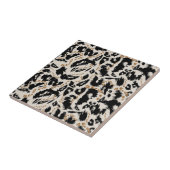 Abstraktes Bohemian-Afrika-Leopardenmuster  Fliese (Seite)
