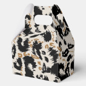 Abstraktes Bohemian-Afrika-Leopardenmuster  Geschenkschachtel (Vorderseite)