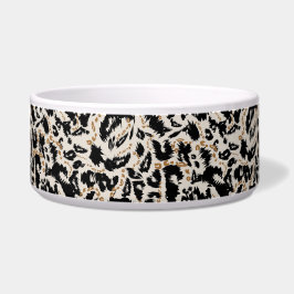 Abstraktes Bohemian-Afrika-Leopardenmuster  Napf