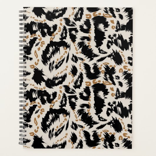 Abstraktes Bohemian-Afrika-Leopardenmuster  Planer (Vorderseite)