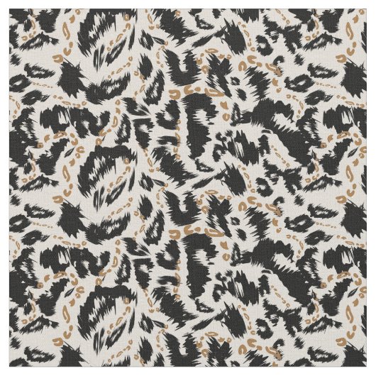 Abstraktes Bohemian-Afrika-Leopardenmuster  Stoff (Nahaufnahme)