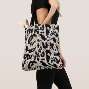 Abstraktes Bohemian-Afrika-Leopardenmuster Tasche