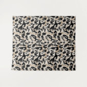 Abstraktes Bohemian-Afrika-Leopardenmuster  Wandteppich (Vorderseite (Horizontal))