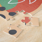 Abstraktes Boho-Design, moderne organische Kunst Puzzle (Seite)