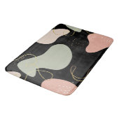 Abstraktes Boho Geometric-Muster für Bio Formen Badematte (Schrägansicht)