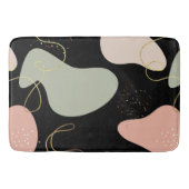 Abstraktes Boho Geometric-Muster für Bio Formen Badematte (Vorderseite)