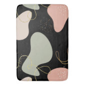 Abstraktes Boho Geometric-Muster für Bio Formen Badematte (Vorderseite Vertikal)