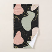 Abstraktes Boho Geometric-Muster für Bio Formen Badhandtuch Set (Handtuch)