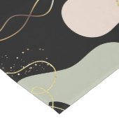 Abstraktes Boho Geometric-Muster für Bio Formen Kurzer Tischläufer (Ecke)