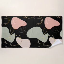 Abstraktes Boho Geometric-Muster für Bio Formen Strandtuch