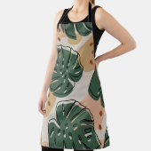 Abstraktes boho monstera muster. Modernes nahtlose Schürze (InSitu)