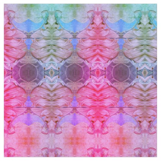 Abstraktes Boho-Muster Stoff (Nahaufnahme)