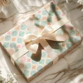 Abstraktes Boho-Ornament-Stammmuster Geschenkpapier