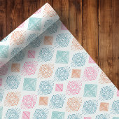 Abstraktes Boho-Ornament-Stammmuster Geschenkpapier