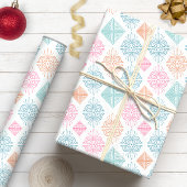 Abstraktes Boho-Ornament-Stammmuster Geschenkpapier