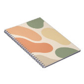 Abstraktes Boho-Shapes-Notebook Notizblock (Rechte Seite)