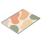 Abstraktes Boho-Shapes-Notebook Notizblock (Linke Seite)