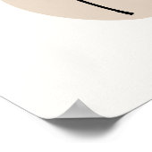 Abstraktes Boho Style Design Leaf Botanical Poster (Ecke)