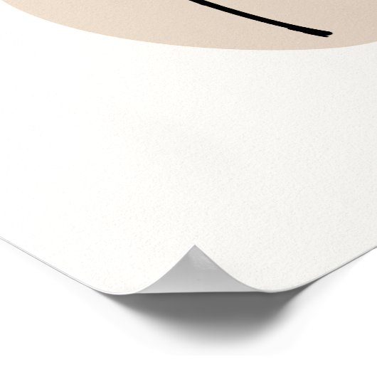 Abstraktes Boho Style Design Leaf Botanical Poster (Ecke)