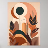 Abstraktes Boho und moderne Clip Art Poster (Vorne)