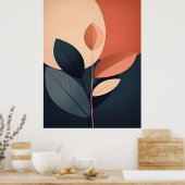 Abstraktes Boho und moderne Clip Art Poster (Küche)