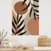 Abstraktes Boho und moderne Clip Art Poster (Küche)