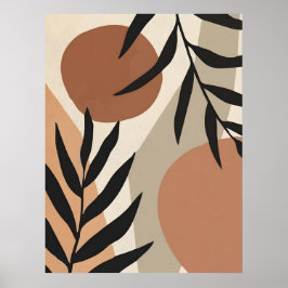 Abstraktes Boho und moderne Clip Art Poster