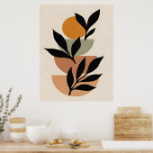 Abstraktes Boho und moderne Clip Art Poster (Küche)