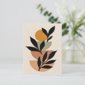 Abstraktes Boho und moderne Clip Art Postkarte (Stehend Vorderseite)