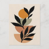 Abstraktes Boho und moderne Clip Art Postkarte (Vorderseite)