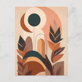 Abstraktes Boho und moderne Clip Art Postkarte (Vorderseite)