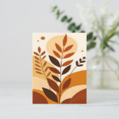 Abstraktes Boho und moderne Clip Art Postkarte (Stehend Vorderseite)