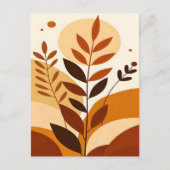 Abstraktes Boho und moderne Clip Art Postkarte (Vorderseite)