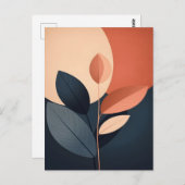 Abstraktes Boho und moderne Clip Art Postkarte (Vorne/Hinten)