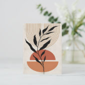 Abstraktes Boho und moderne Clip Art Postkarte (Stehend Vorderseite)