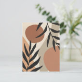 Abstraktes Boho und moderne Clip Art Postkarte (Stehend Vorderseite)